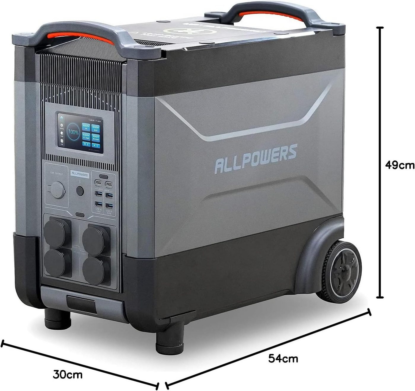 ALLPOWERS Powerstation LiFePO4 4000W 3456Wh Solargenerator mit USV-Funktion Powerstation ALLPOWERS R4000 Plus LiFePO4 Powerstation 3456Wh 4000W (230 V V), 4000W Leistung 6000W Spitze Bild 5