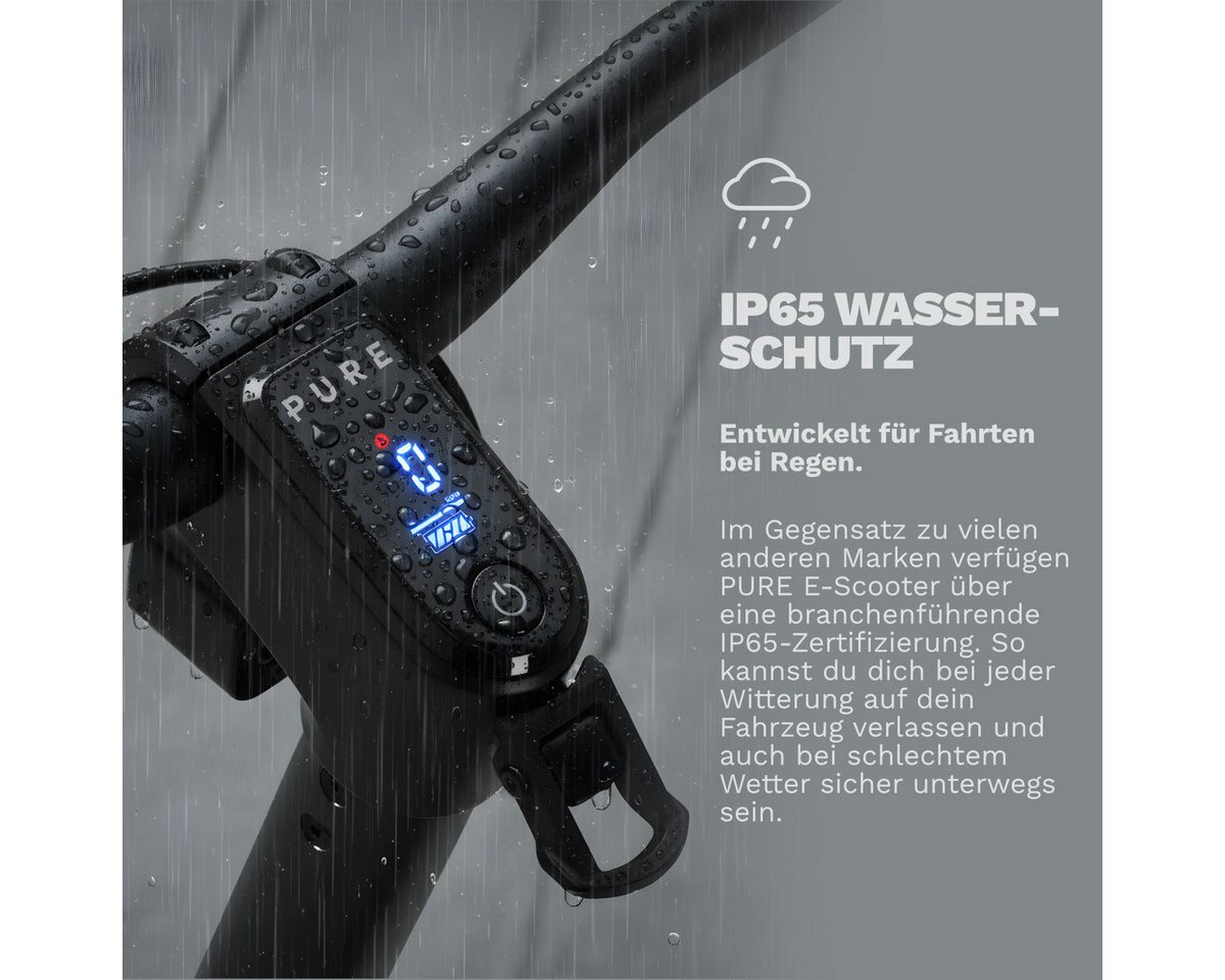 Pureelectric E-Scooter PURE AIR⁶ SUSPENSION E-Scooter mit Doppelfederung, Bis zu 45 km Reichweite. Mit Straßenzulassung. Doppelte Federung. Bild 5
