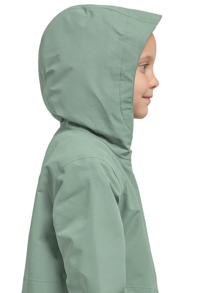 Jack Wolfskin Outdoorjacke MALIMA JACKET G leichte Regenjacke für Mädchen, wasserdicht, winddicht Bild 4