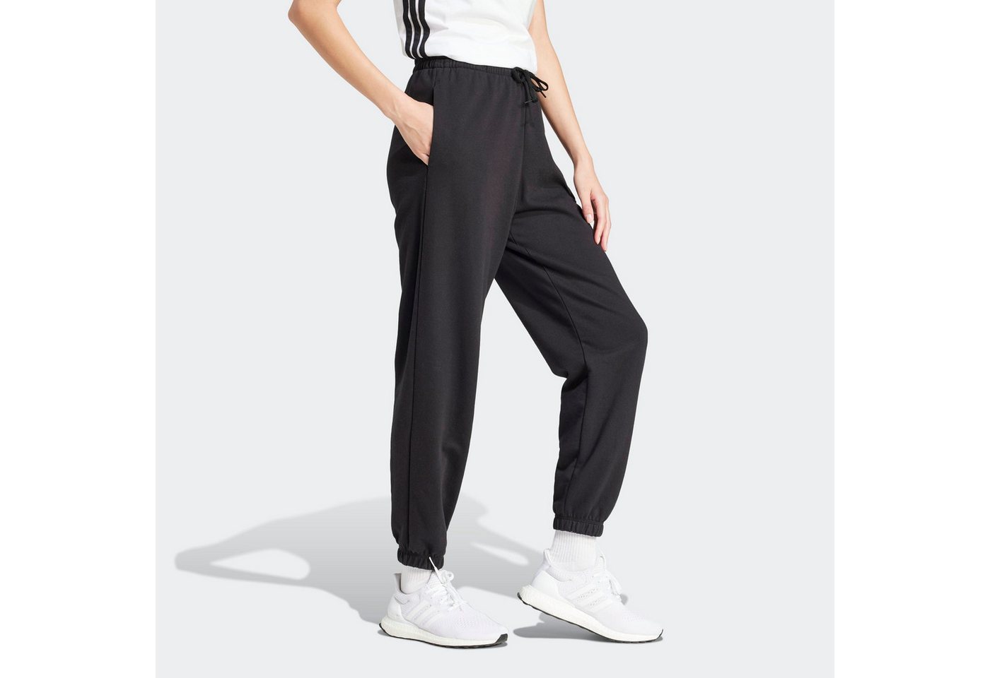 adidas Sportswear Sporthose ESSENTIALS SMALL LOGO FRENCH TERRY CUFFED mit Kordelverschluss, aus weichem French-Terry-Material Bild 2