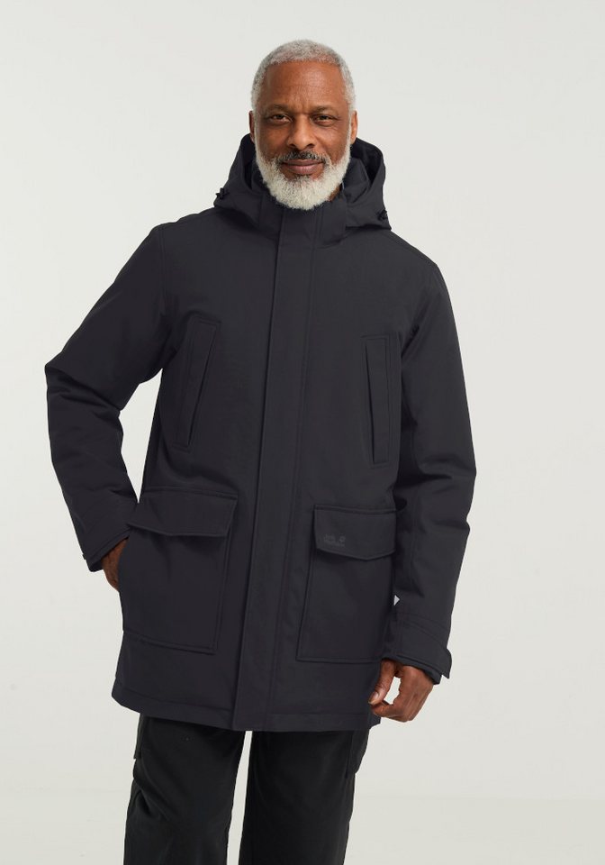 Jack Wolfskin Funktionsparka CANYON SHIELD PARKA M für Winter, atmungsaktiv, winddicht