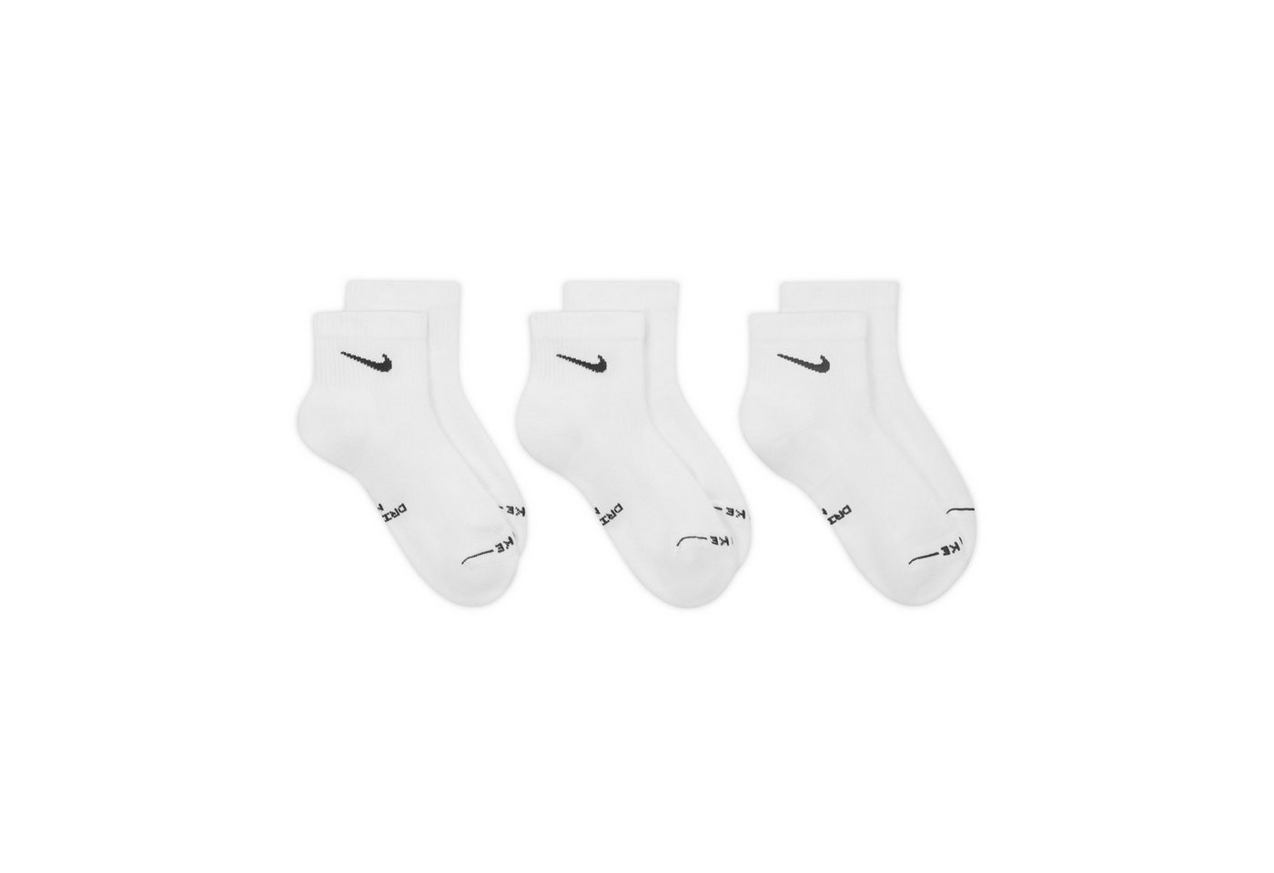Nike Funktionssocken U NK ED ELVD ANK 3P - 144 für Erwachsene, mit sportlichem Stil