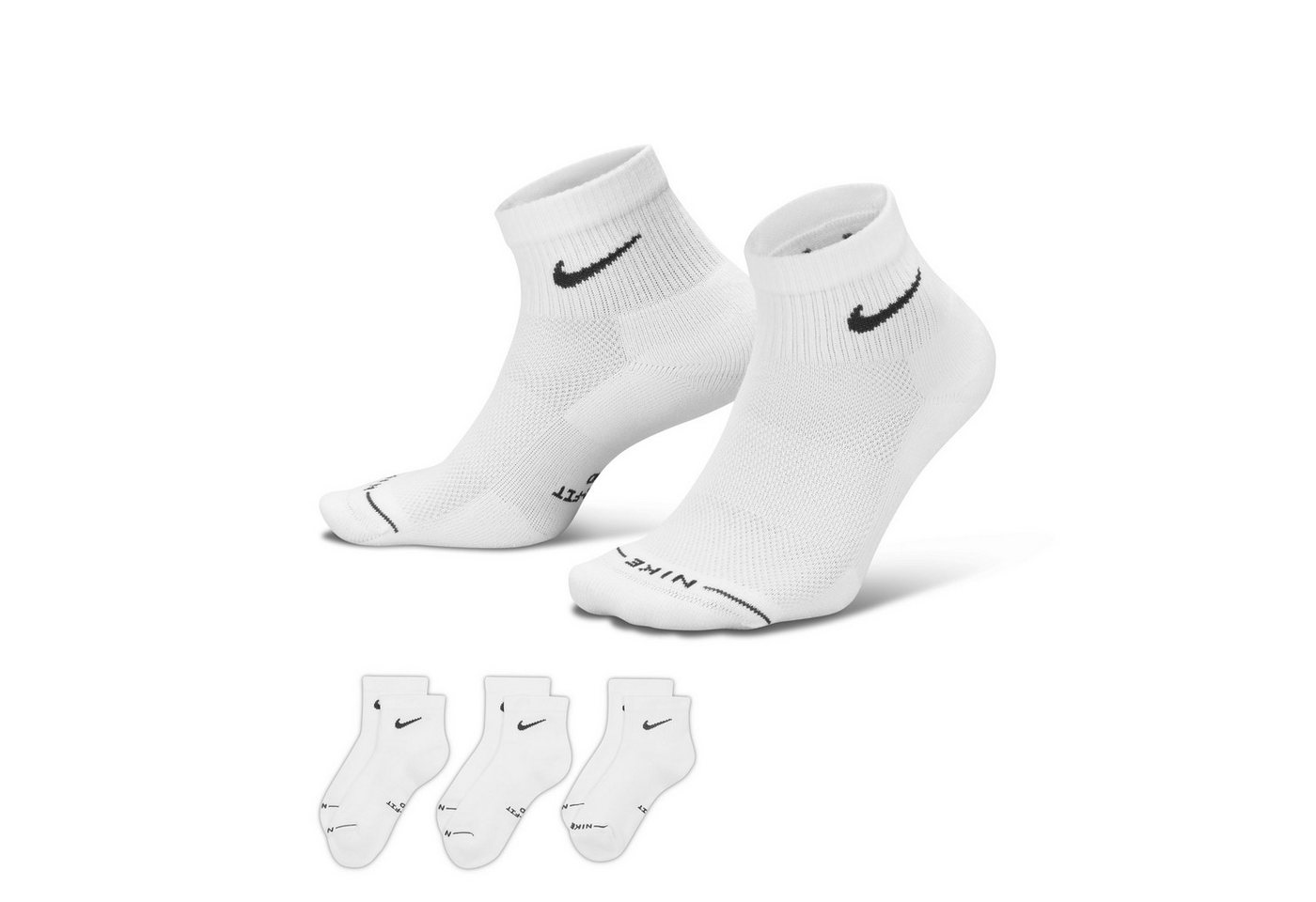 Nike Funktionssocken U NK ED ELVD ANK 3P - 144 für Erwachsene, mit sportlichem Stil Bild 2