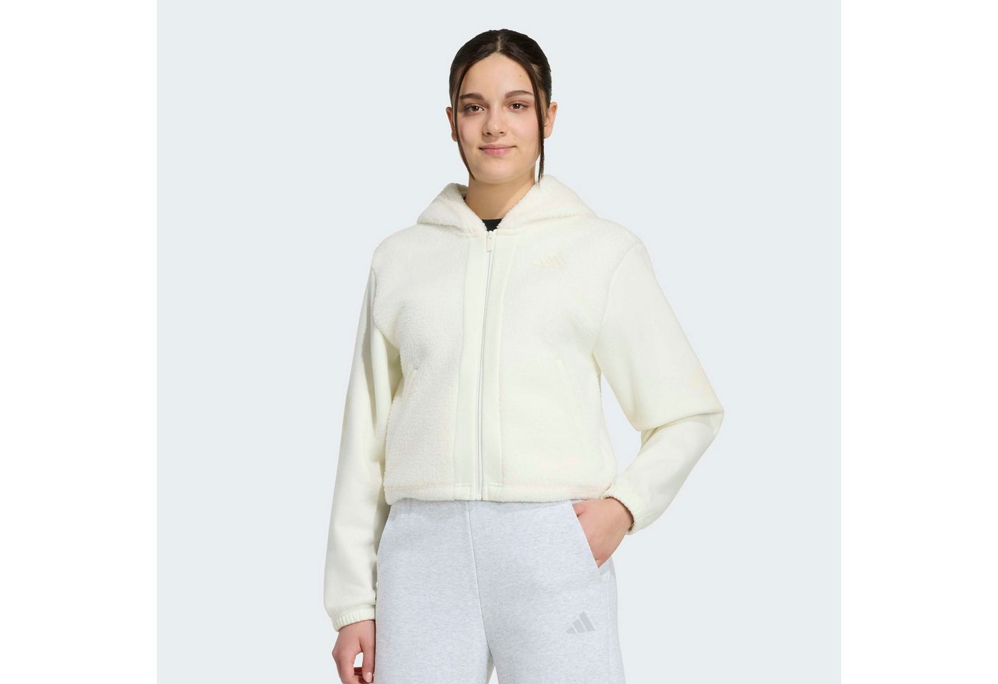 adidas Sportswear Outdoorjacke FUTURE ICONS, DURCHGEHENDER REISSVERSCHLUSS für Kinder, sportlicher Stil, aus Polyester