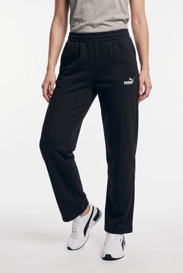 PUMA Trainingshose ESS SMALL NO 1 LOGO COMFORT STRAIGHT PANTS FL OP für sportliche Aktivitäten, bequemer Tragekomfort