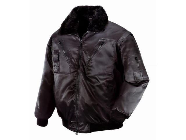 teXXor Pilotenjacke OSLO mit abnehmbaren Ärmeln, XS, schwarz