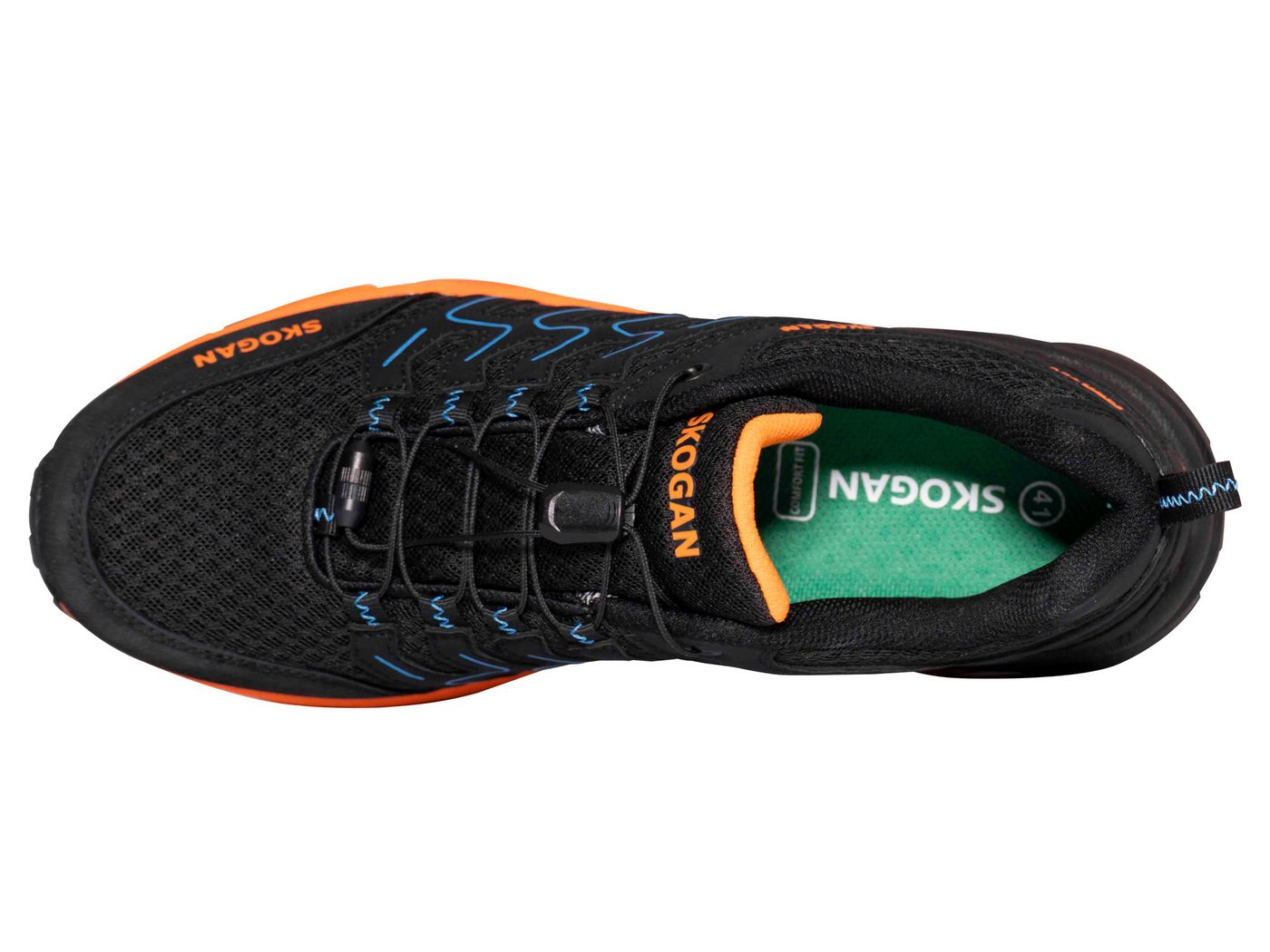 SKOGAN SKO-Runner Leichtwanderschuh mit wasserdichter Membrane black/orange Outdoorschuh Bild 2