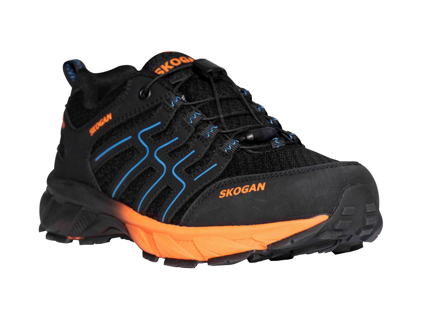 SKOGAN SKO-Runner Leichtwanderschuh mit wasserdichter Membrane black/orange Outdoorschuh Bild 4