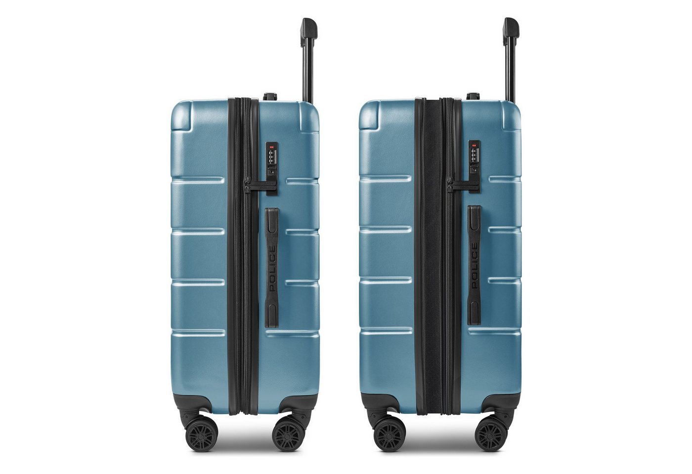 Police Trolleyset Dublin, 4 Rollen, (3-teilig, 3 tlg), ABS
