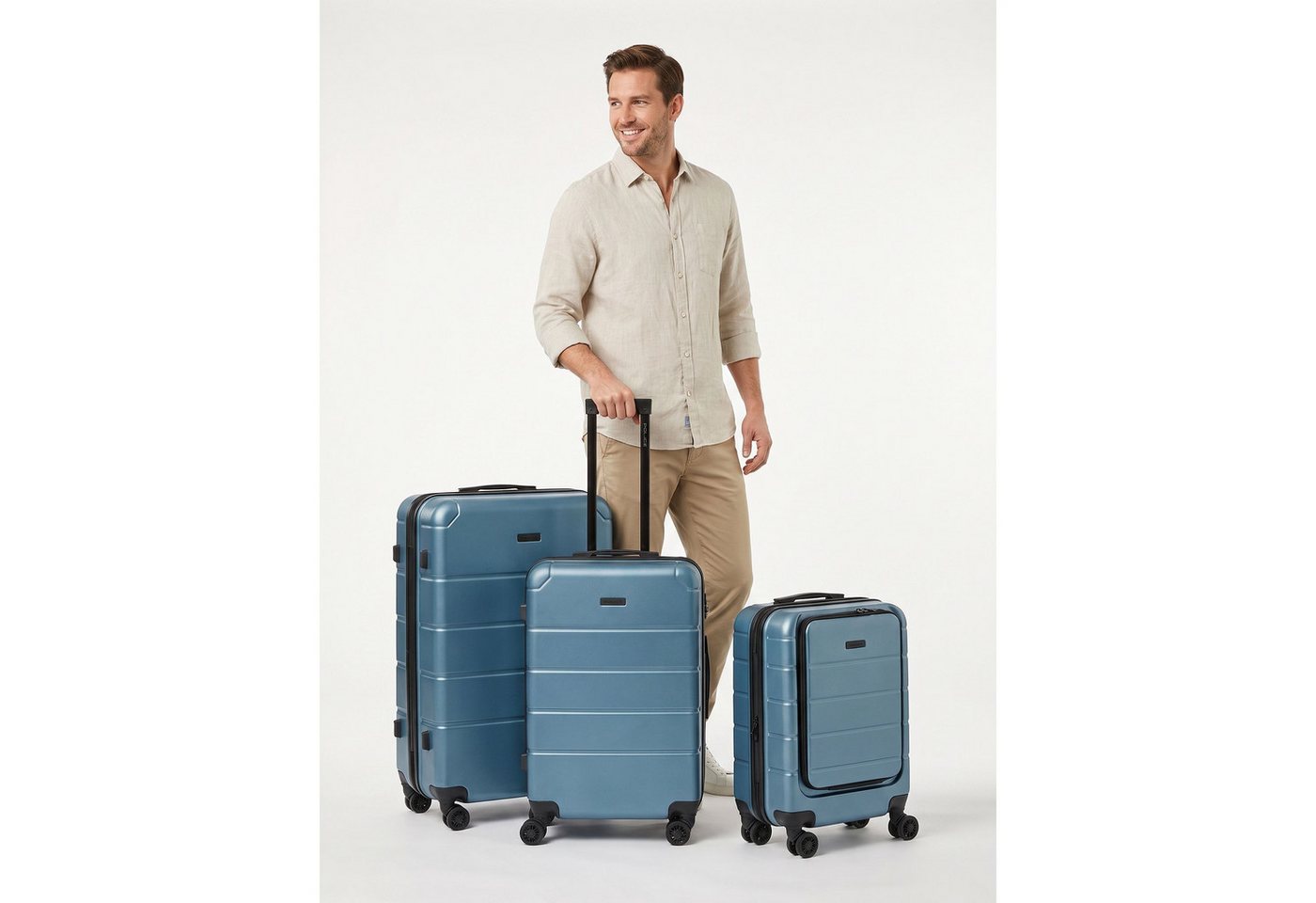 Police Trolleyset Dublin, 4 Rollen, (3-teilig, 3 tlg), ABS Bild 5