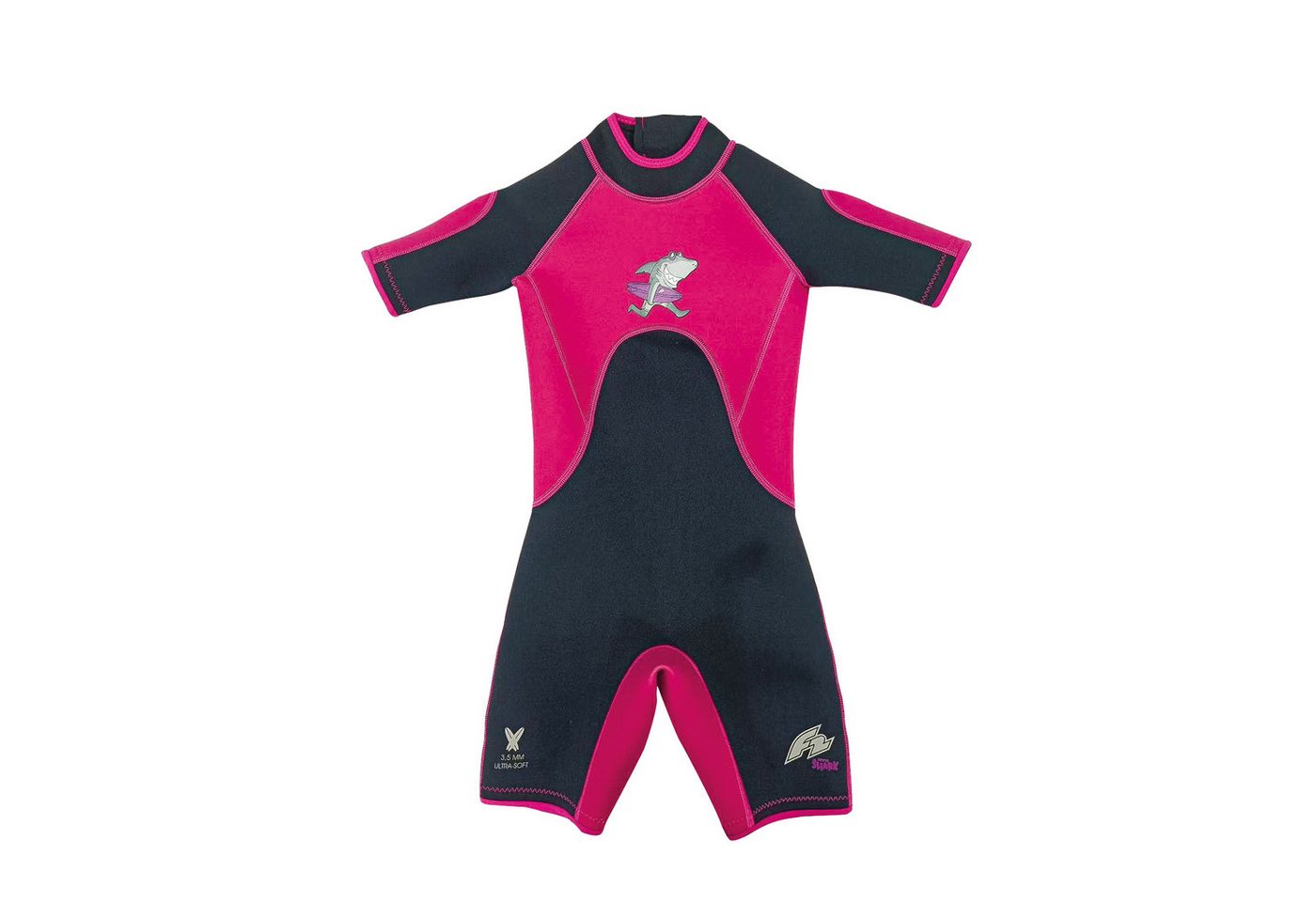 F2 Neoprenanzug F2 Junior Neopren Anzug Shark Shorty Kurz 8 yrs Pink