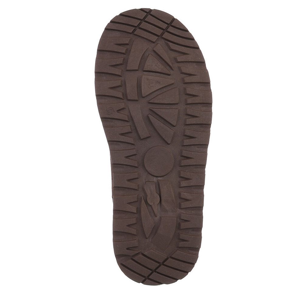 Ital-Design Damen Slip-on Plateau Schuh mit Profilsohle Snowboots (92214516) Flach Stiefeletten in Braun Bild 4
