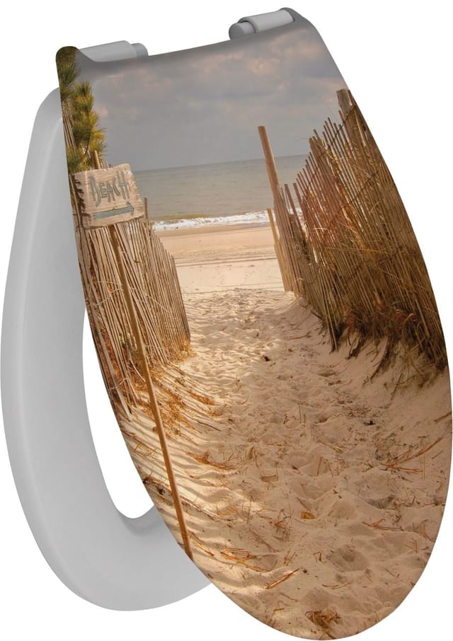 Primaster - WC-Sitz Dekor Beach Absenkautomatik Toilettendeckel Toilettensitz