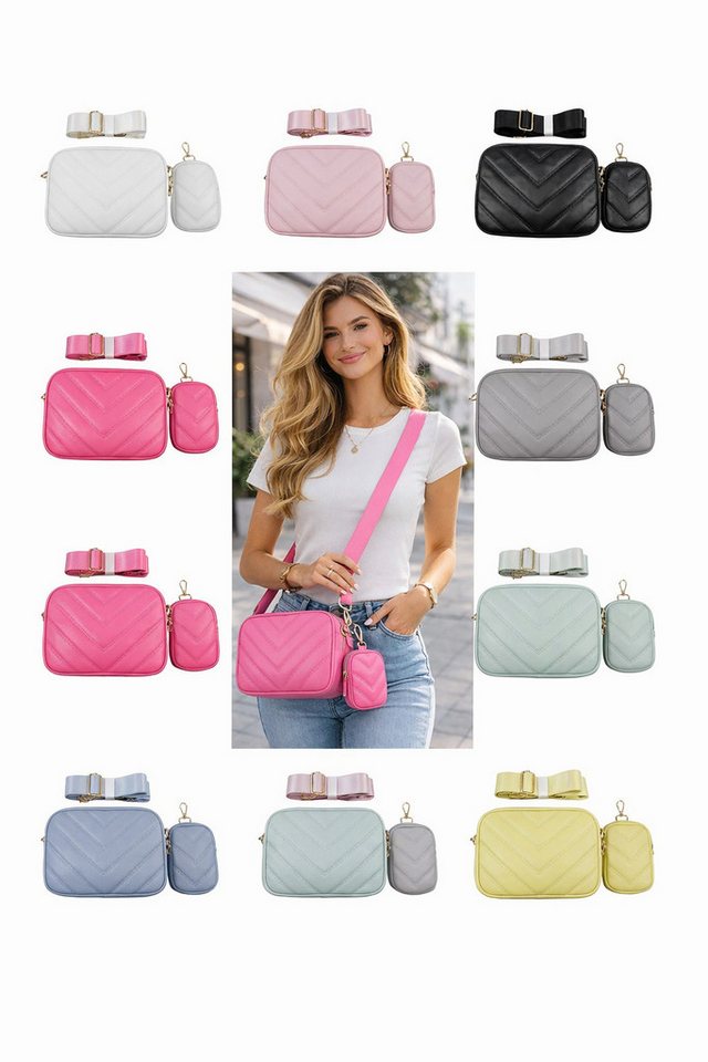 Antonio Freizeitrucksack Damen Umhängetasche mit Münzbeutel Crossbody Bag modische City Tasche