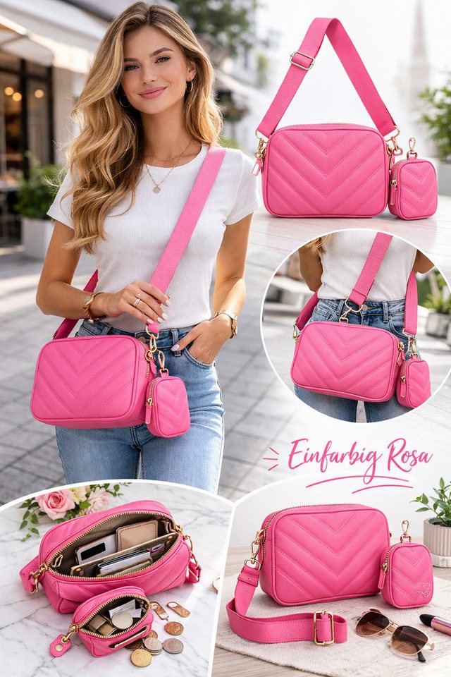 Antonio Freizeitrucksack Damen Umhängetasche mit Münzbeutel Crossbody Bag modische City Tasche Bild 2