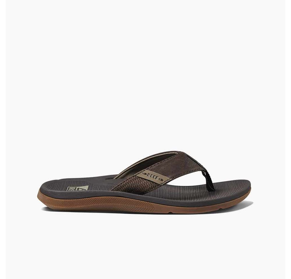 Reef Zehensandalen Santa Ana dunkelbraun Herren Badeschuh Bild 3