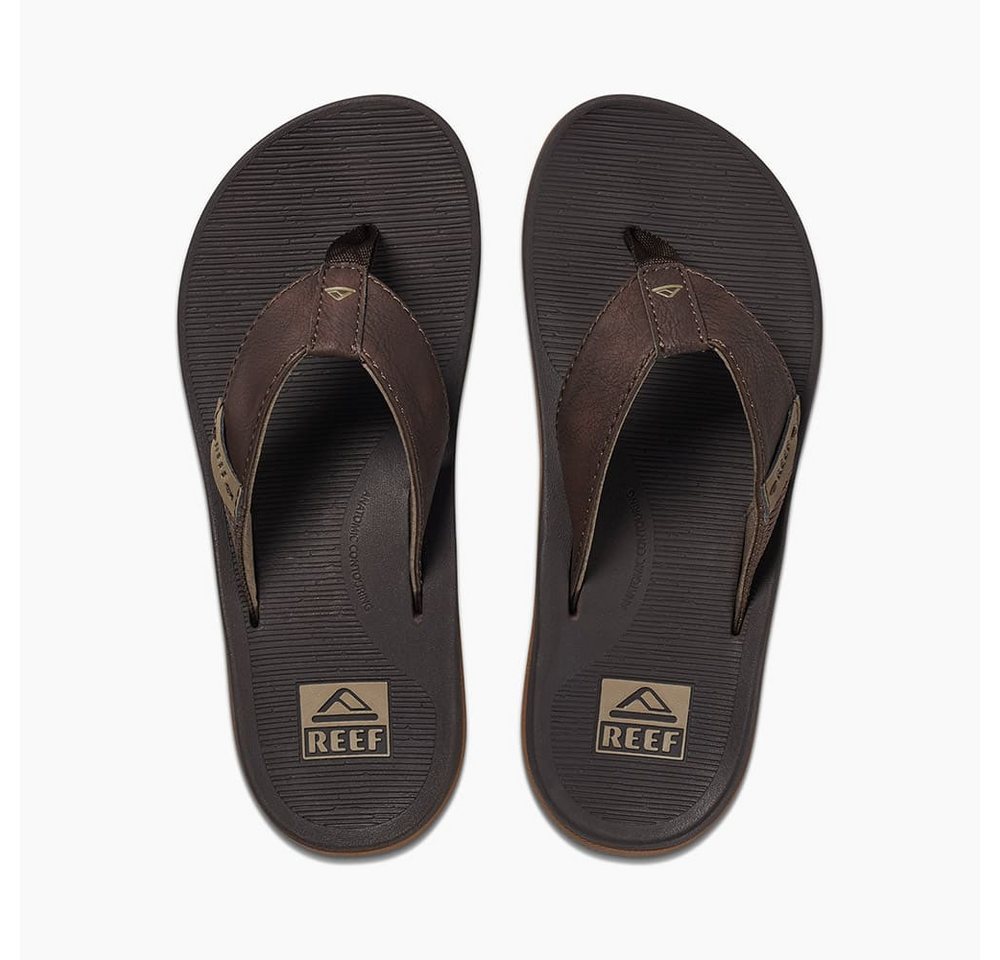 Reef Zehensandalen Santa Ana dunkelbraun Herren Badeschuh Bild 4