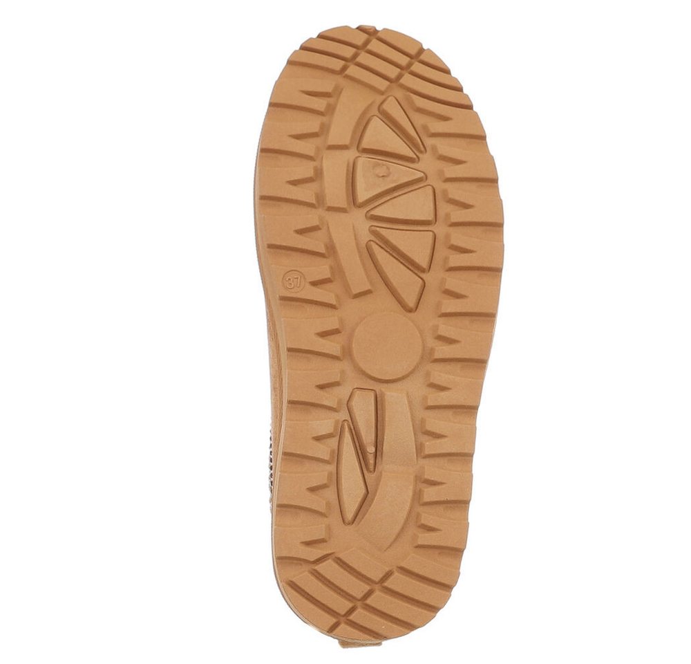 Ital-Design Bequeme Clogs für Damen mit dekorativen Details Snowboots (90457953) Flach Flache Stiefeletten in Camel Bild 5