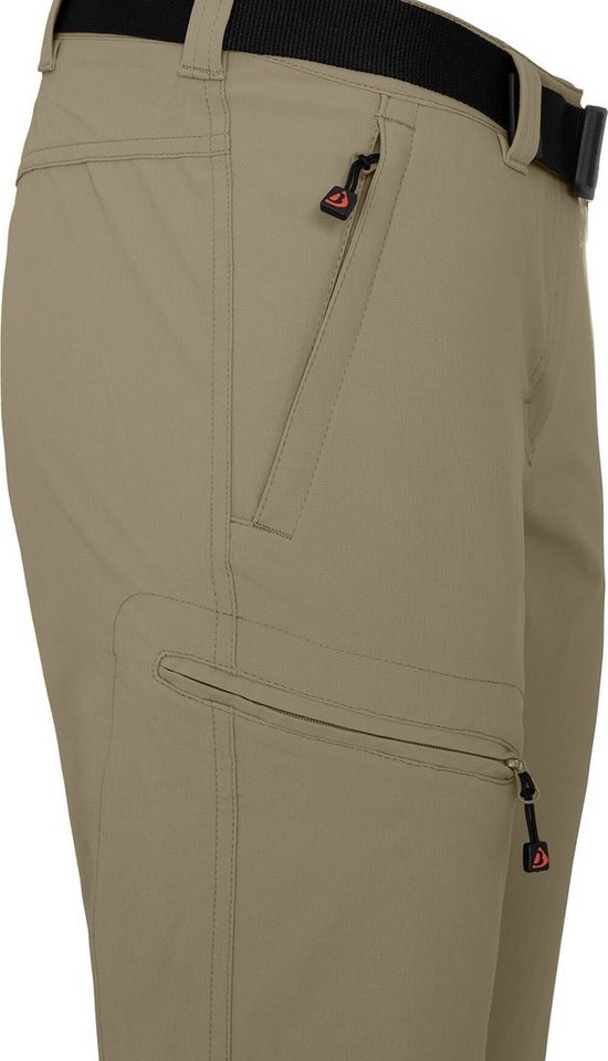 Bergson Outdoorhose HYDRYS 7/8 Damen 7/8 Wanderhose, vielseitig, pflegeleicht, Normalgrößen, beige