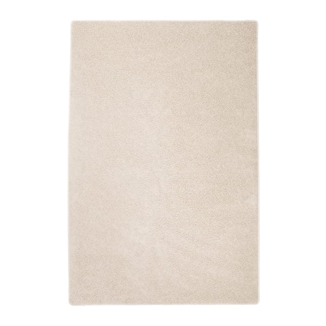 Karat - Shaggy Hochflor Teppich Creme 133 x 190 cm