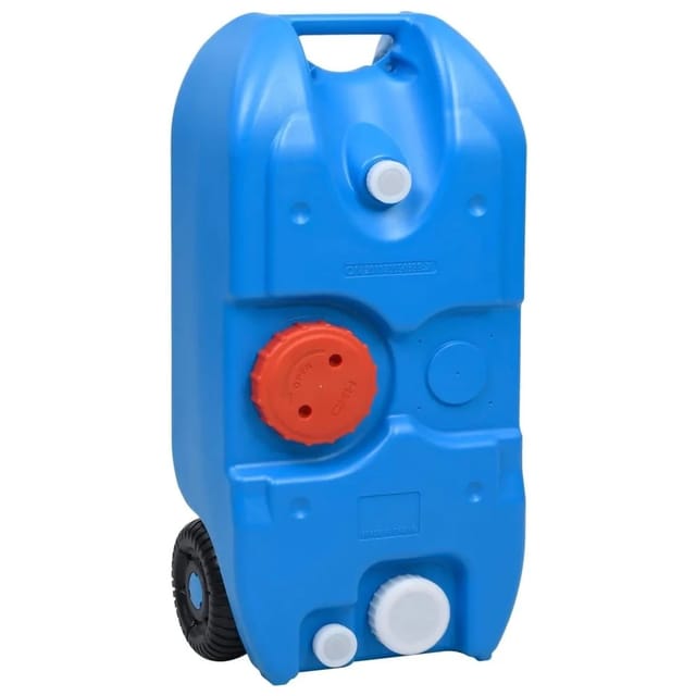Camping-Wassertank mit Rollen 40 l Blau Vidaxl