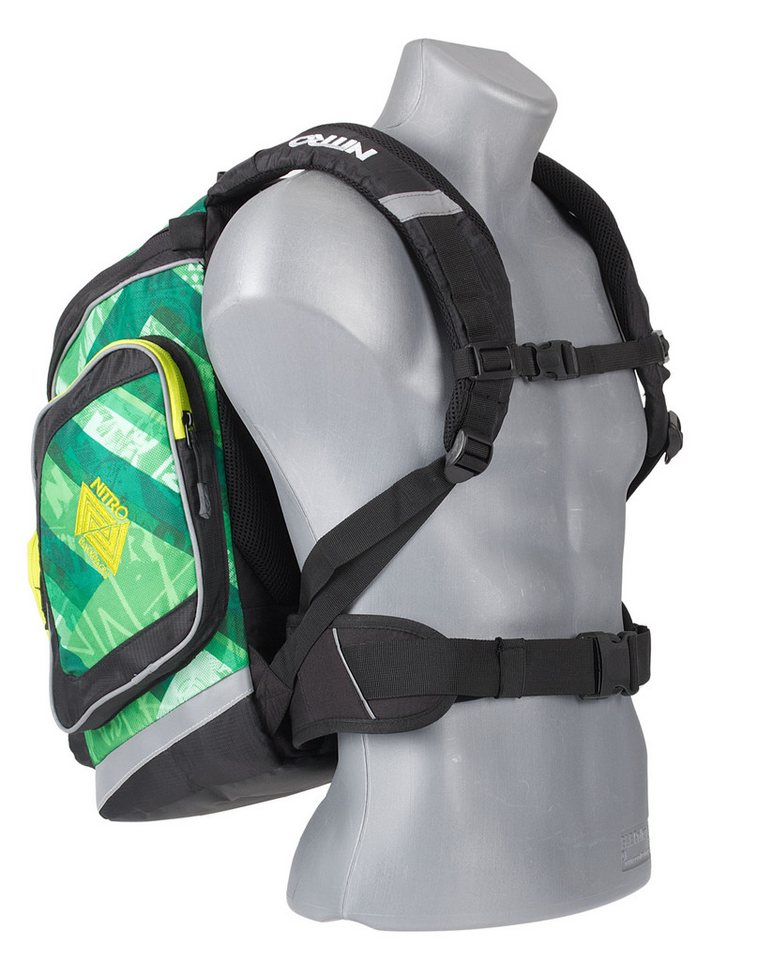 NITRO Schulrucksack Jungen Mädchen Rucksack Schulrucksackset (3 Teile Set, inkl. Sporttasche und Mäppchen Box), Schultasche Schulmappe Tasche Bild 5