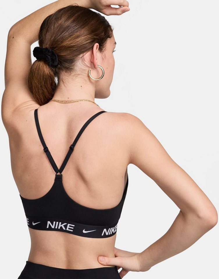 Nike Trainingstop W NK DF INDY LGT SPT BRA BLACK/WHITE-WHITE Bild 4
