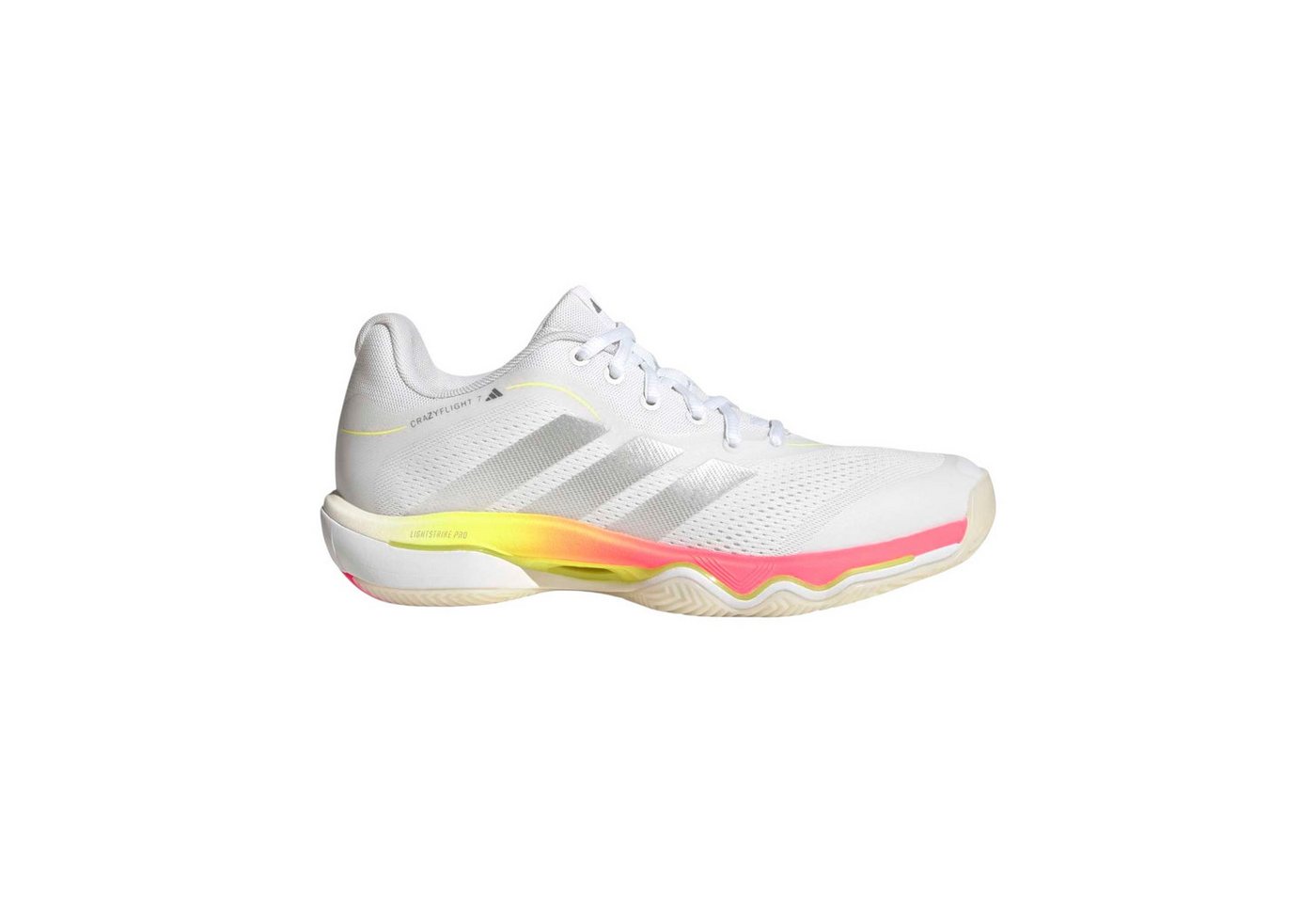 adidas Performance Hallen-Indoorschuhe CrazyFlight 7 weiss/bunt Damen Badmintonschuh Bild 5