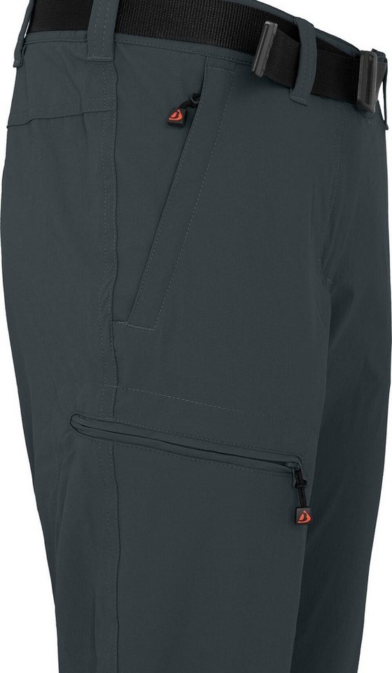 Bergson Outdoorhose MENA (slim) Damen Wanderhose, vielseitig, pflegeleicht, Langgrößen, dunkel grau Bild 4