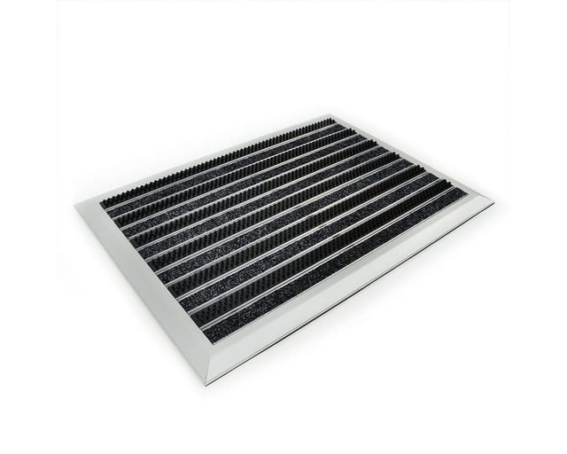 Optimum Mat Alumatte mit Bürsten und Teppicheinlage 39 x 60 cm