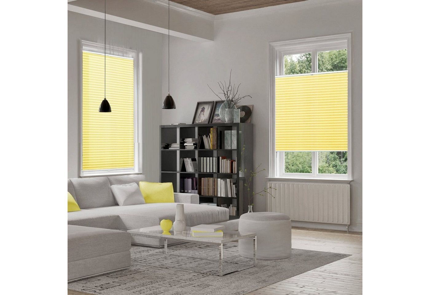 Plissee Faltrollo Magic Gelb 110 x 200 cm Bild 4