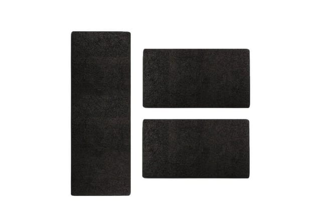 Bettumrandung Sphinx Schwarz 1 Läufer 67 x 240 cm + 2 Brücken je 67 x 140 cm