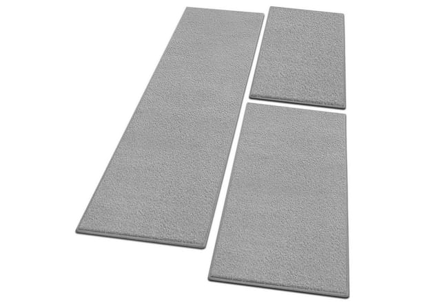 Karat - Bettumrandung Dynasty Silbergrau 1 Läufer 67 x 330 cm + 2 Brücken 67 x 130 cm