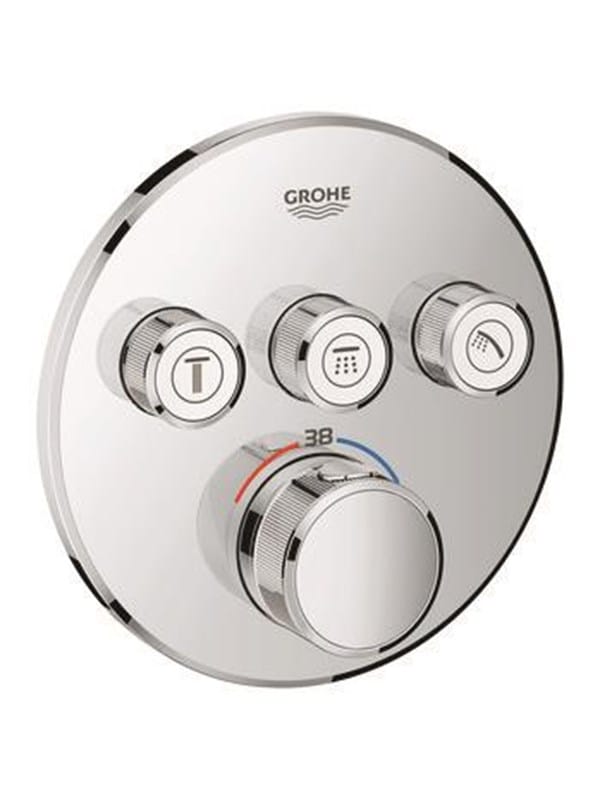 Grohtherm SmartControl - Thermostat-Duscharmatur - Unterputz mit 3 Absperrventilen, verchromt 29121000 - Grohe