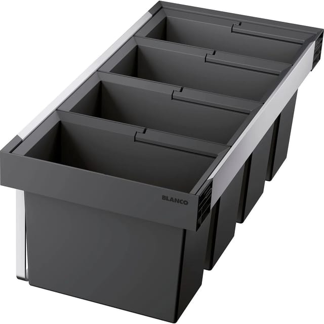 Flexon ii - Einbaumülleimer, geteilt, Volum 73 l 521475 - Blanco