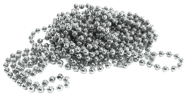 TrendLine Perlenkette bruchfest, langlebig 10 m silber Weihnachtsdeko