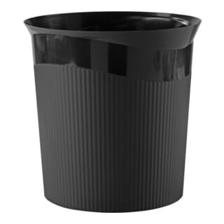 HAN - Papierkorb Re-LOOP 28,8 x 28,7 cm (d. x h) 13l Polypropylen 100 % recycelt Farbe: schwarz 1 Sortierfach