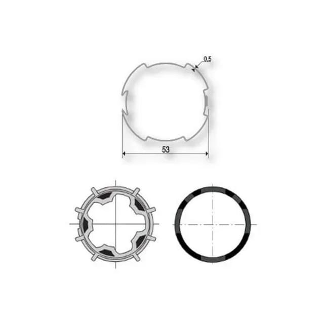 Adapterset Deprat 53 Für 50mm Somfy Motoren