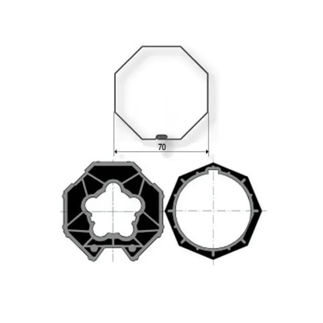 Adapterset SW70 selve martin Welle Für 60mm Somfy Motoren