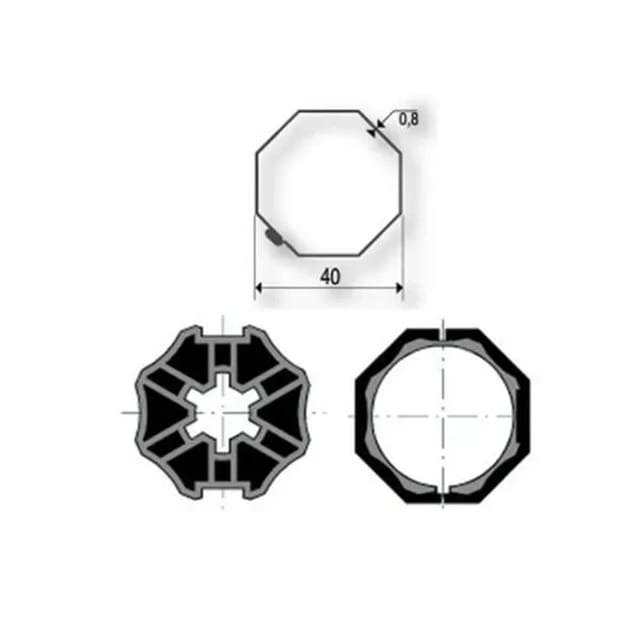 Adapterset Deprat 40 Für 35mm Somfy Motoren