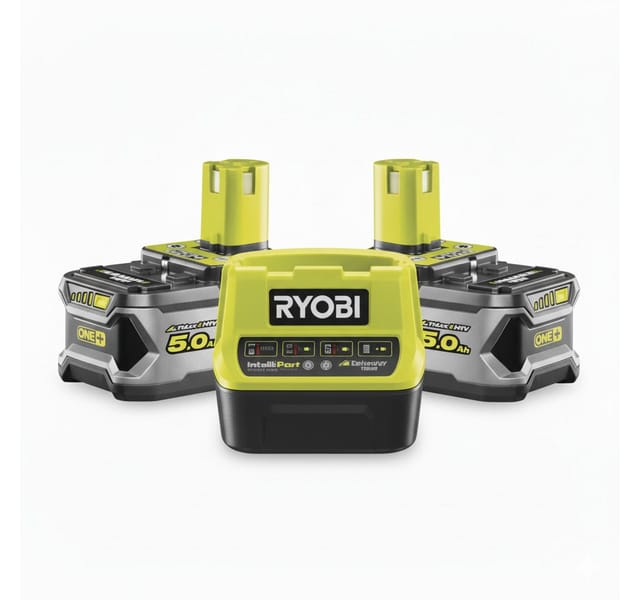Ryobi RC18120-250 Batterie-Kit-Ladegerät 18V ONE+ 2x5,0 Ah