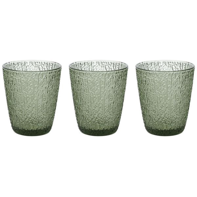 Set 3 Grüne Glasbecher 280 Cc davor Line
