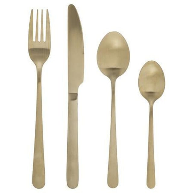 Secret De Gourmet - Besteck-Set green harmony, 24-teilig, golden
