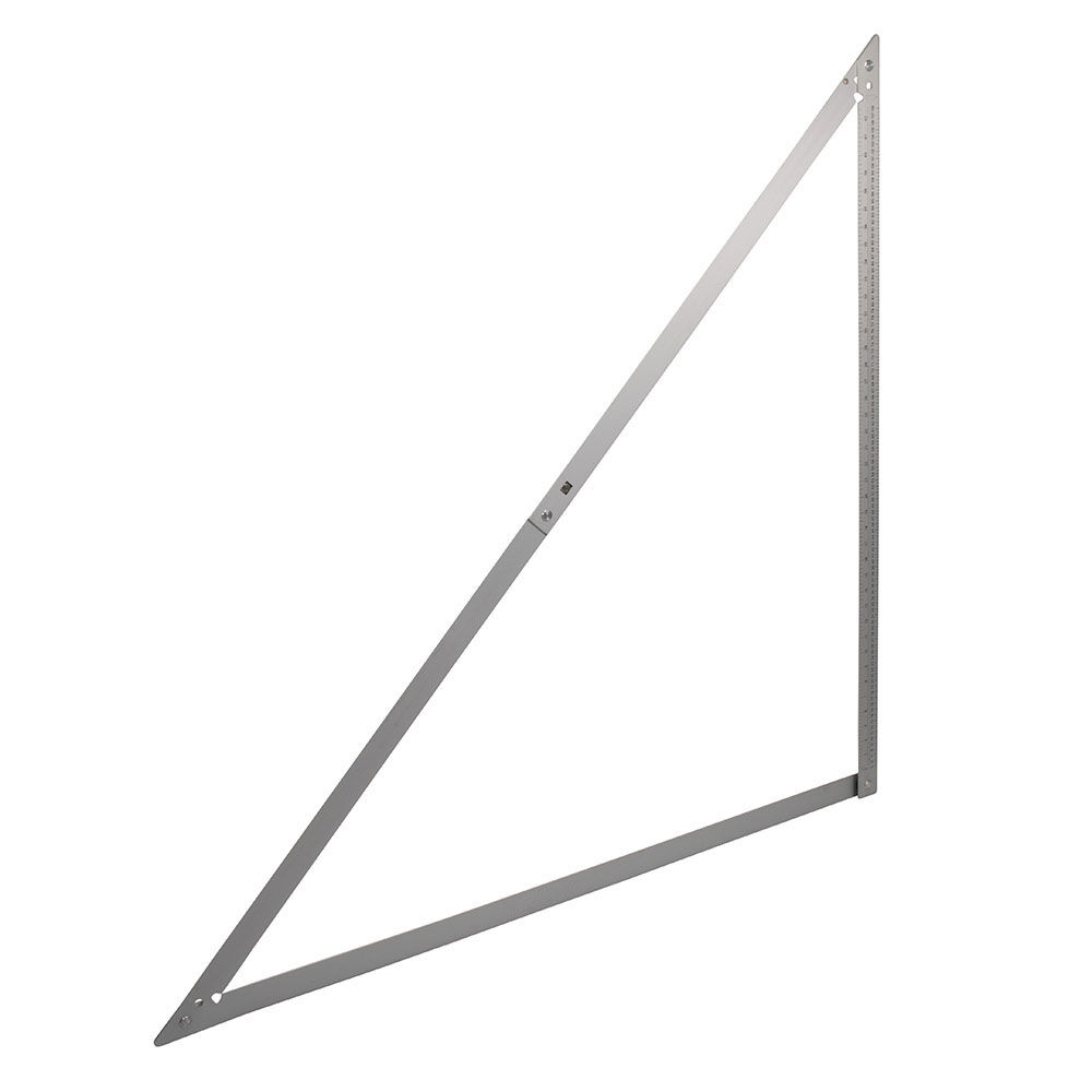 Bauwinkel klappbar 1200 mm / 120 cm | Winkeldreieck aus Aluminium für exakte 90° und 45° Winkel mit Tasche