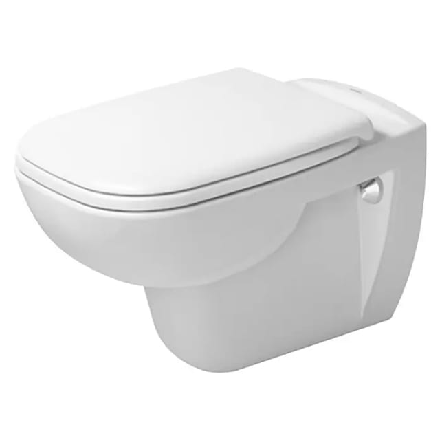 D-Code Wand-WC 545x355x355mm, Weiß Hochglanz, 4,5l, Tiefspüler, geschlossen, waagerecht - Duravit