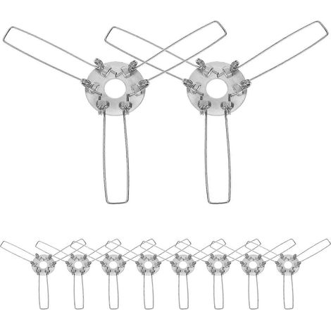 Set Mit 10 Lampenschirmadaptern, Lampenschirmclips, Lampenschirmbefestigungen, Federbelasteten Lampenschirmadaptern