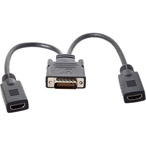 Dms59pin Computergrafikkarte Auf 2 Hdmi/dp/dvi/vga-anschlusskabel, 1-in-2 Hd-monitorkabel