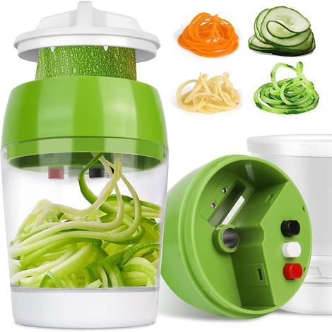 4-in-1 Spiral-gemüseschneider, Gemüsespiralschneider, Gemüsehobel, Mandoline-küchenspiralschneider, Spaghetti-maker Für Zucchini, Karotten Und Gurken