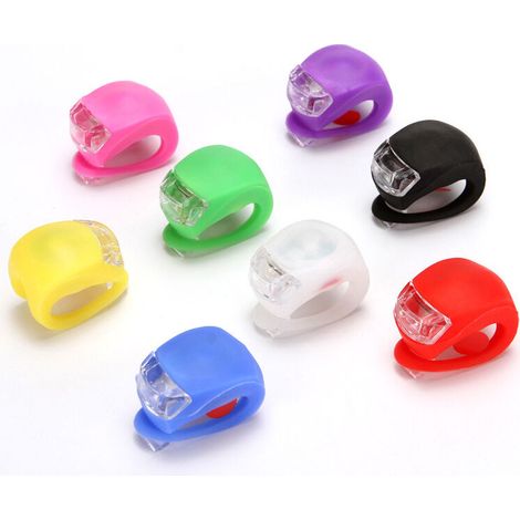 Frog Bike Nachtlicht Led-fahrradhelmlicht Fahrradausrüstungslicht Rücklicht Autolicht Rollerscheinwerfer Warnlicht (8er-pack, Zufällige Farbe, Ohne Batterie)