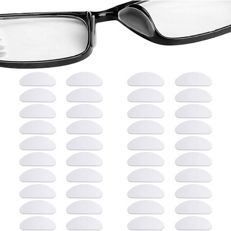 30 Paar Rutschfeste Silikon-nasenpads Zum Selbstkleben, Für Brillen, Sonnenbrillen Und Korrektionsbrillen (1 Mm Transparent)